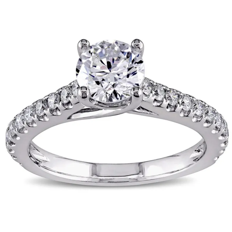 Miadora Signature Collection 14k White Gold 1 1/2ct TDW Diamond Engagement Ring - White G-H - White G-H sold by Zulily