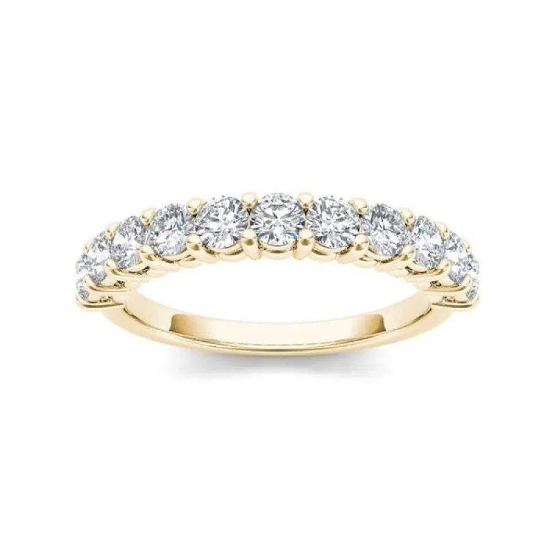 De Couer 14k Yellow Gold 1 3/4ct TDW Diamond Women's Wedding Band sold by Zulily
