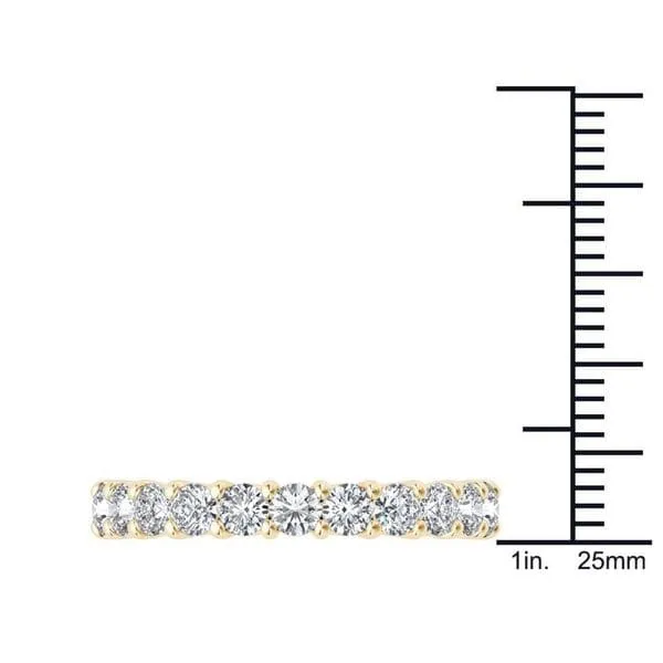 De Couer 14k Yellow Gold 1 3/4ct TDW Diamond Women's Wedding Band sold by Zulily product image thumbnail 4