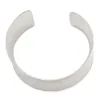 Curata 925 Sterling Silver 39.5mm Solid Concave Hammered Adjustable Cuff Bangle Bracelet sold by Zulily