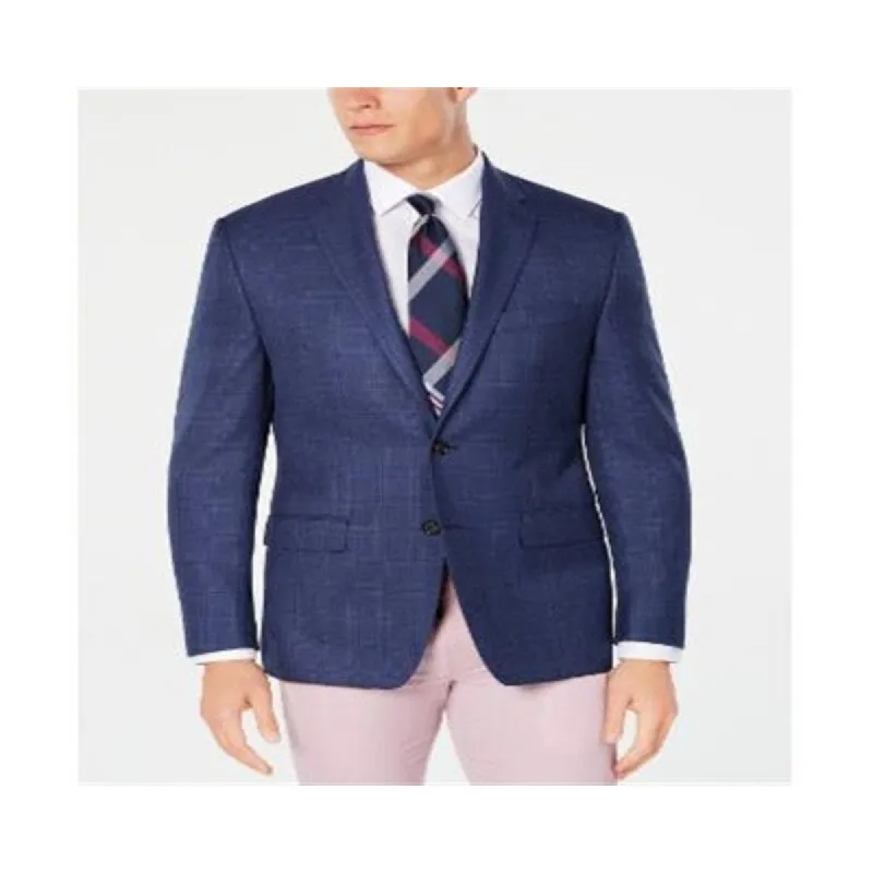 Ralph Lauren Men's Classic Fit UltraFlex Stretch Plaid Sport Coat Blue Size 37 sold by Zulily