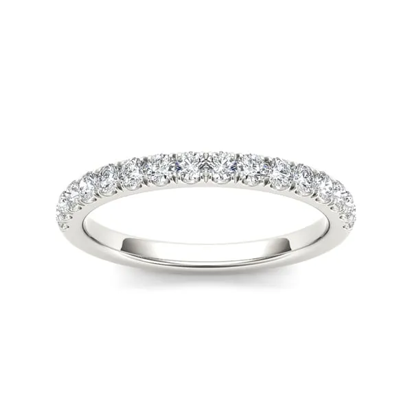 De Couer IGI Certified 14k White Gold 2/5ct TDW Diamond Wedding Band - White H-I sold by Zulily