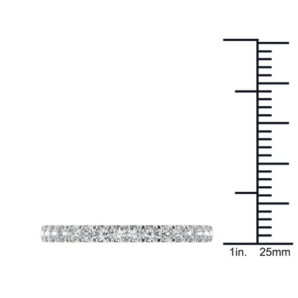 De Couer IGI Certified 14k White Gold 2/5ct TDW Diamond Wedding Band - White H-I sold by Zulily product image thumbnail 4