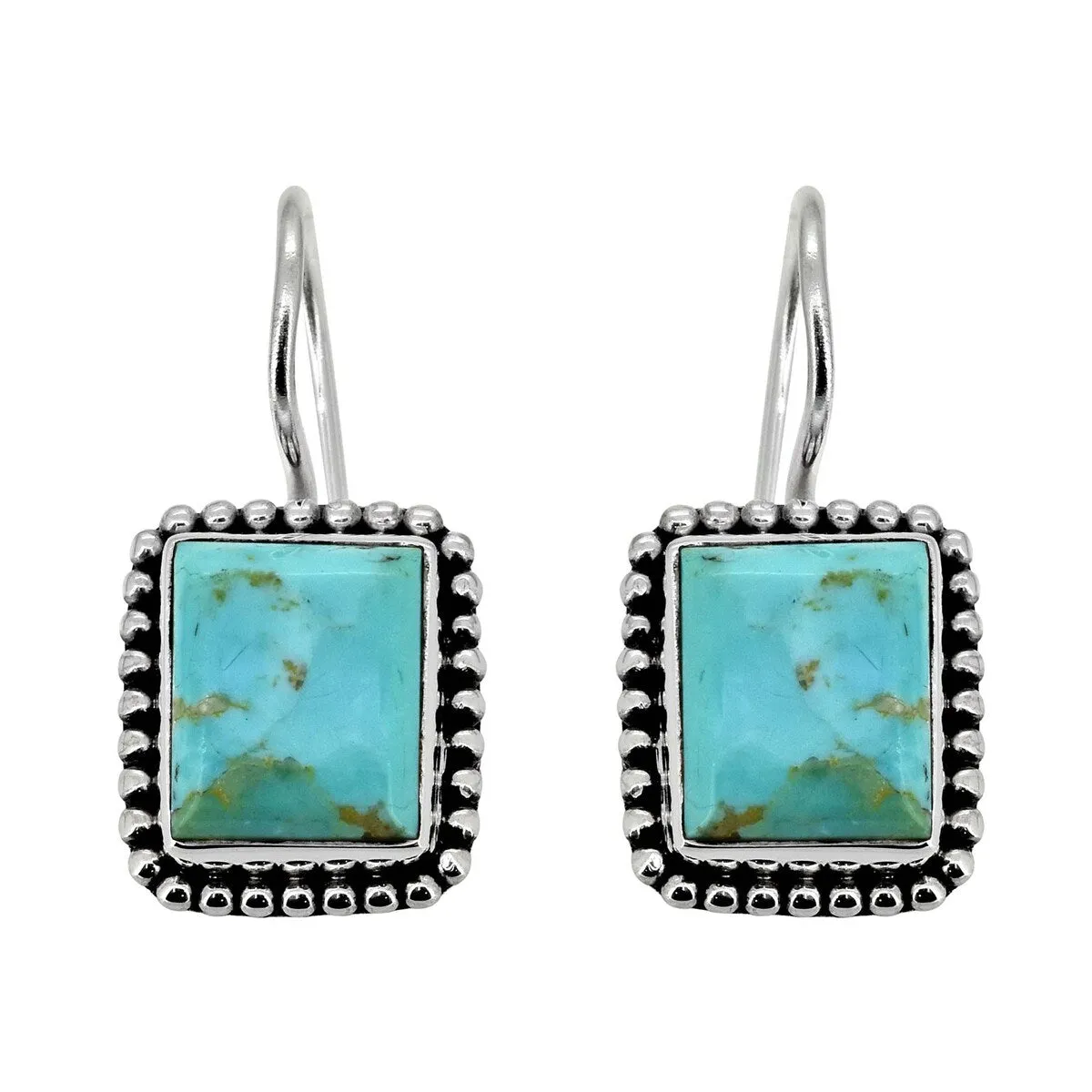 Blue Mohave Rectangle Sterling Silver Earring sold by Zulily product image thumbnail 2