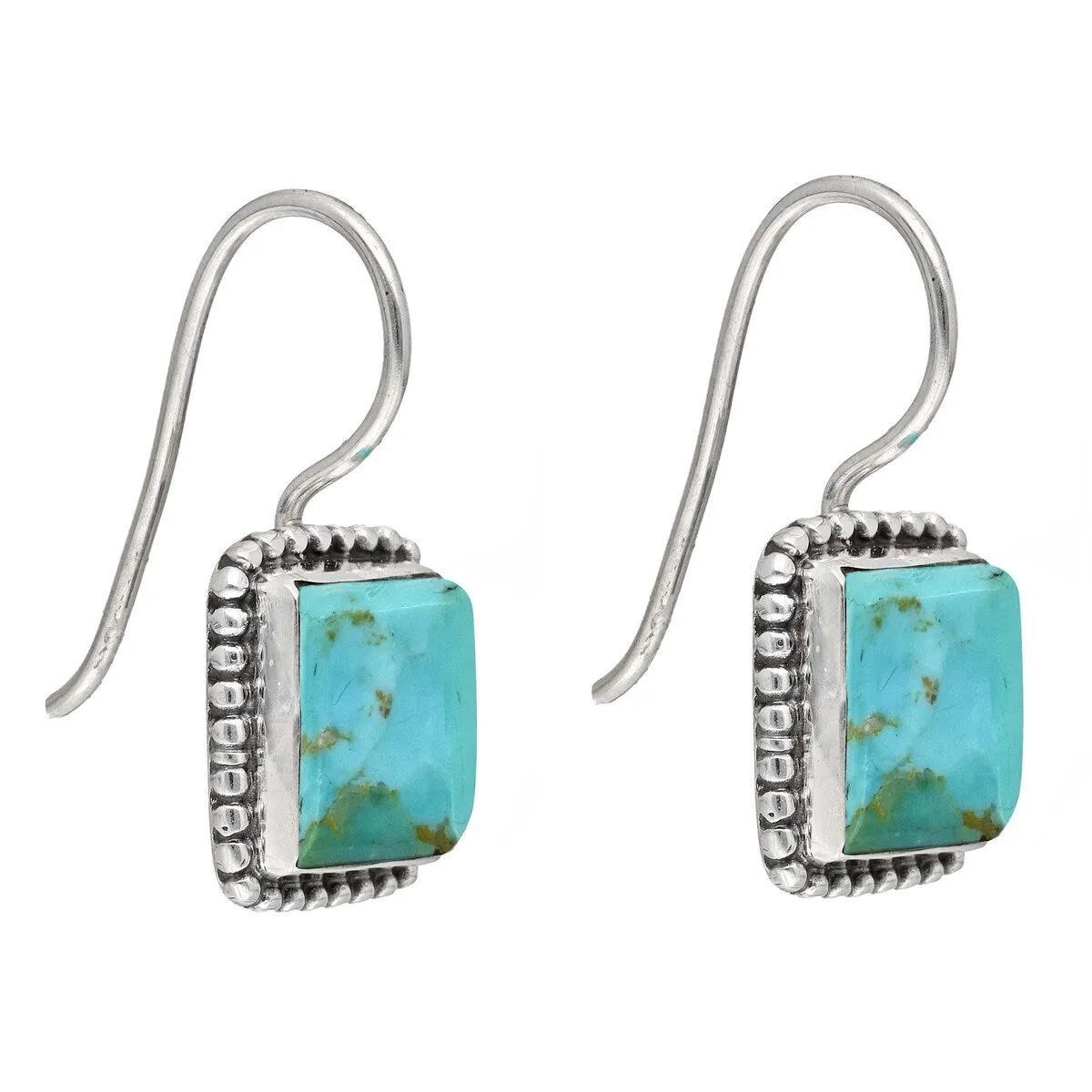 Blue Mohave Rectangle Sterling Silver Earring sold by Zulily product image thumbnail 3