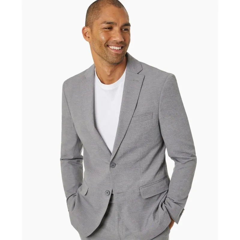 Michael Kors Men's Modern Fit Stretch Solid Suit Jacket Gray Size 46 sold by Zulily