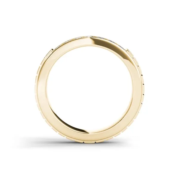 De Couer 14k Gold 3/4ct TDW Diamond Classic Men's Wedding Band sold by Zulily product image thumbnail 3