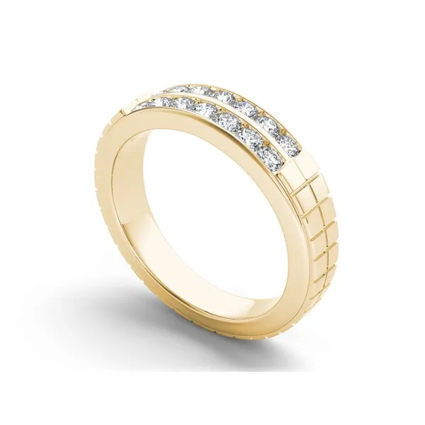 De Couer 14k Gold 3/4ct TDW Diamond Classic Men's Wedding Band sold by Zulily