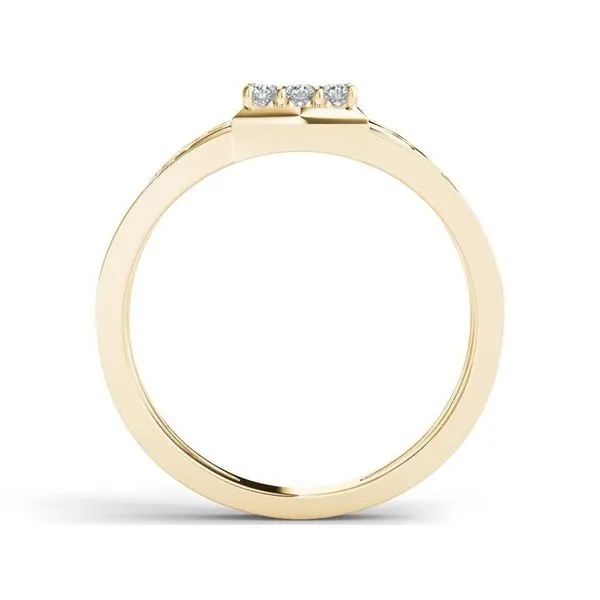 De Couer IGI Certified 10k Yellow Gold 1/3ct TDW Diamond Men's Cluster Ring sold by Zulily product image thumbnail 4