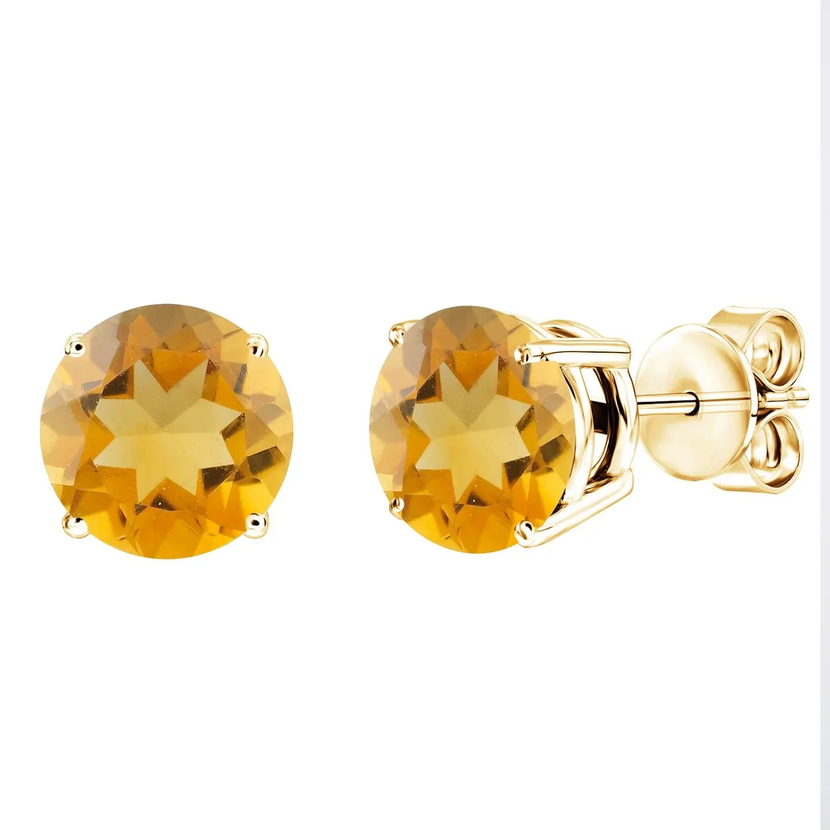 V3 Jewelry 1.5ct Natural Citrine Gold Over SterlingSilver Stud Earring sold by Zulily product image thumbnail 5