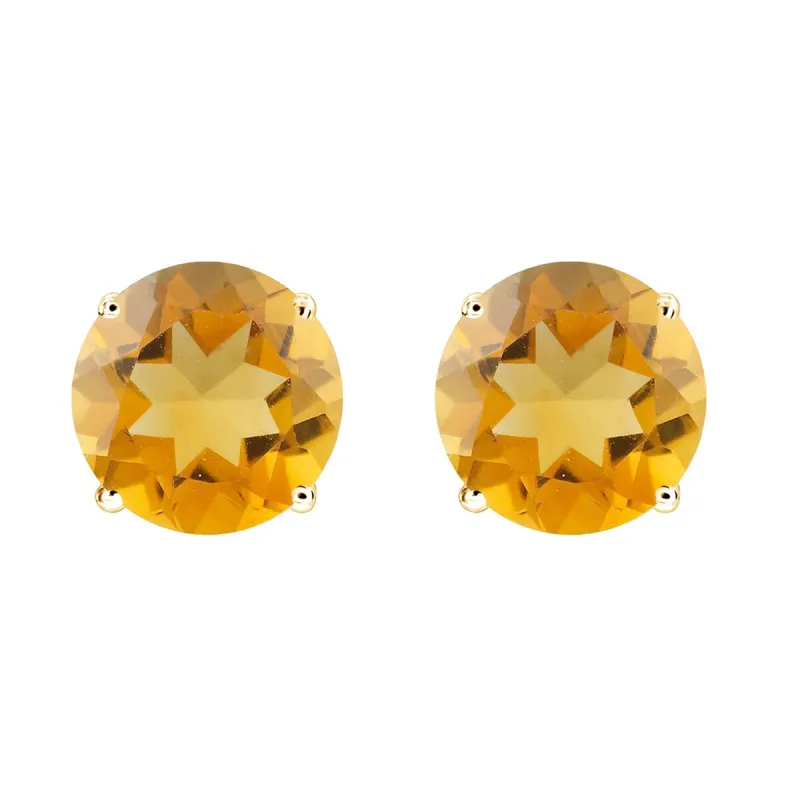 V3 Jewelry 1.5ct Natural Citrine Gold Over SterlingSilver Stud Earring sold by Zulily