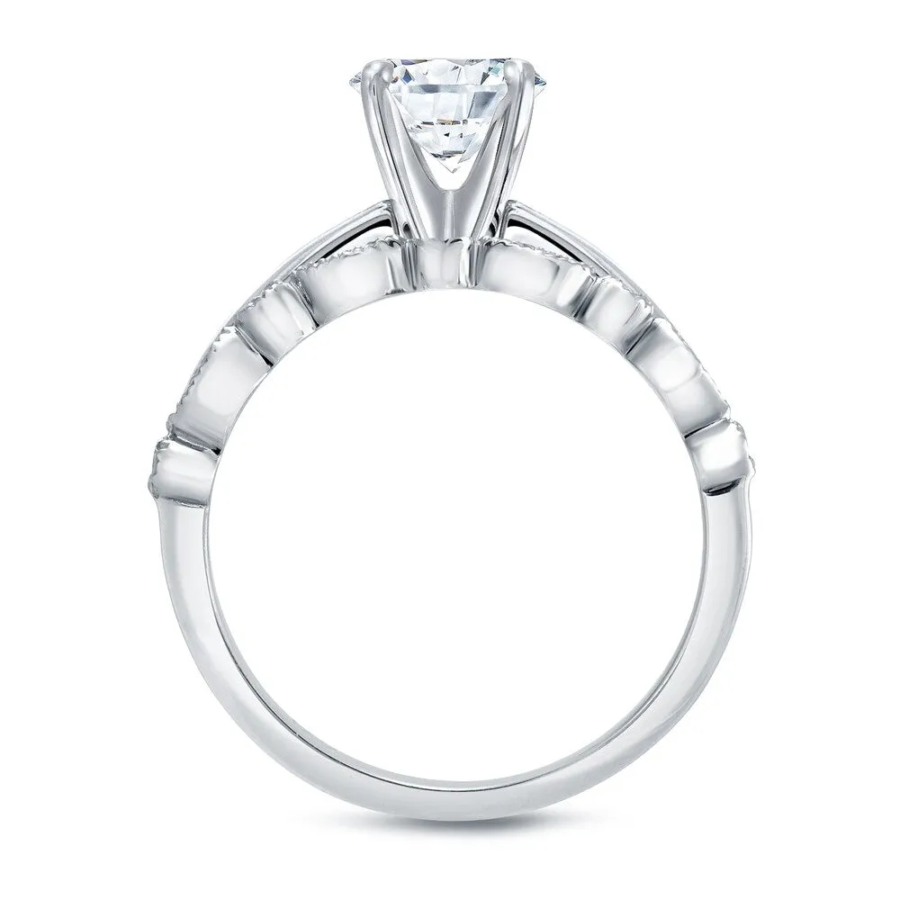 Auriya 14k Gold 1/2ctw Vintage Round Solitaire Diamond Engagement Ring Set sold by Zulily product image thumbnail 4
