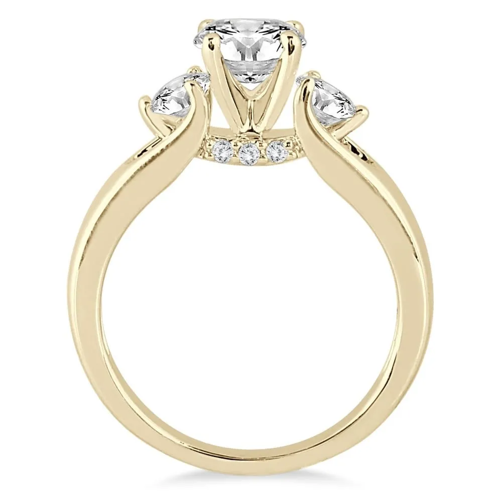 1 Carat TW Diamond Three Stone Engagement Ring in 14K Yellow Gold sold by Zulily product image thumbnail 2