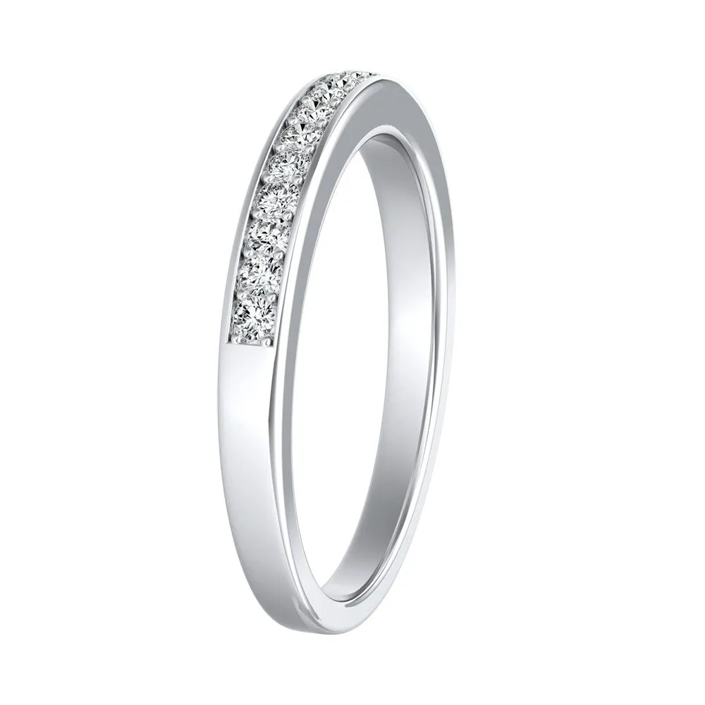 Auriya Stackable 1/5ctw Round Diamond Wedding Band 18k Gold sold by Zulily product image thumbnail 3