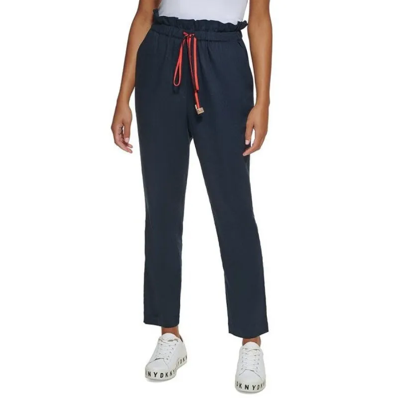 DKNY Women's Drawstring Pants Blue Size 6 sold by Zulily
