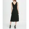 DKNY Women's Velvet Double V Wrap MIDI Dress Black Size 2 sold by Zulily