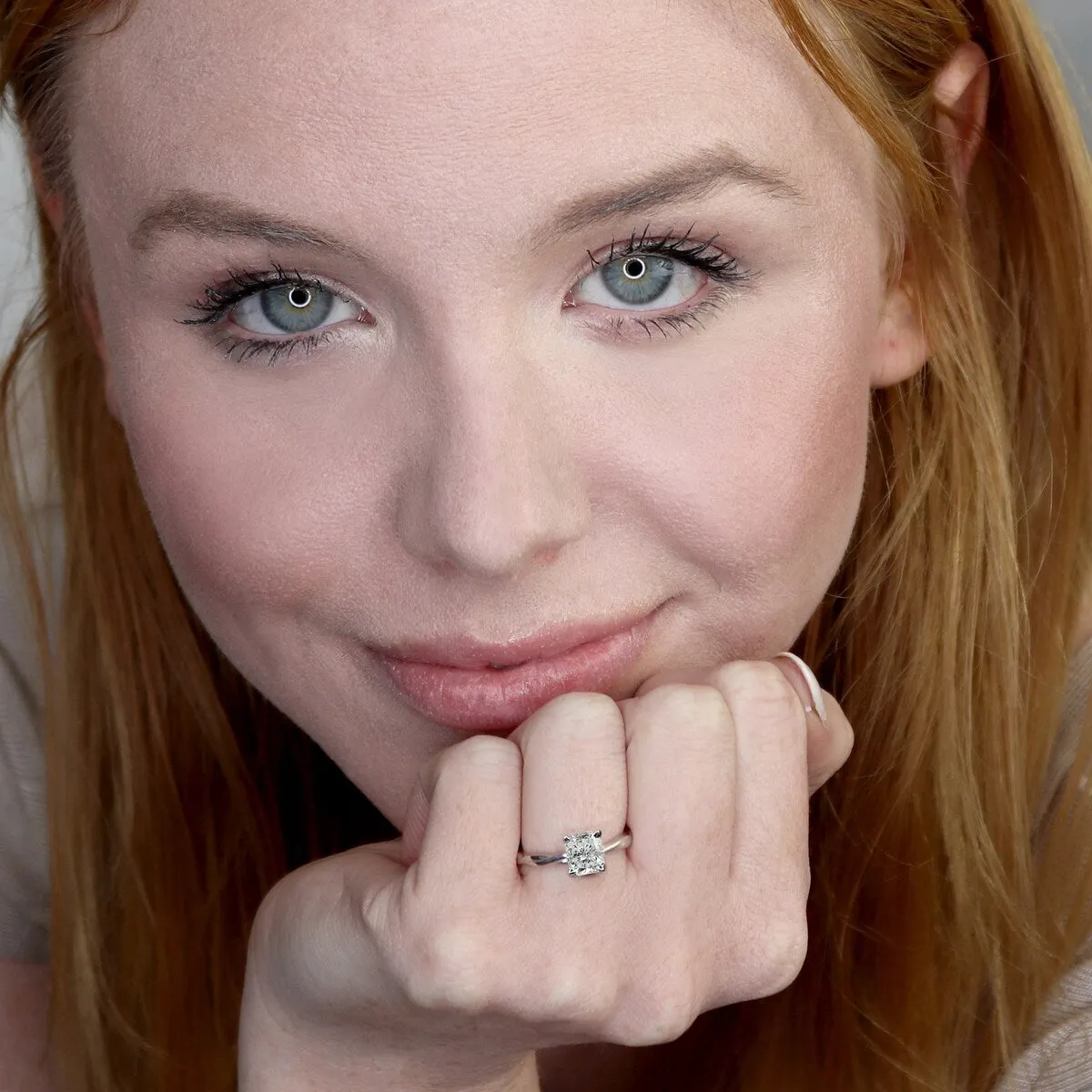 Auriya 14k Gold 1ctw Cushion Cut Solitaire Moissanite Engagement Ring sold by Zulily product image thumbnail 2