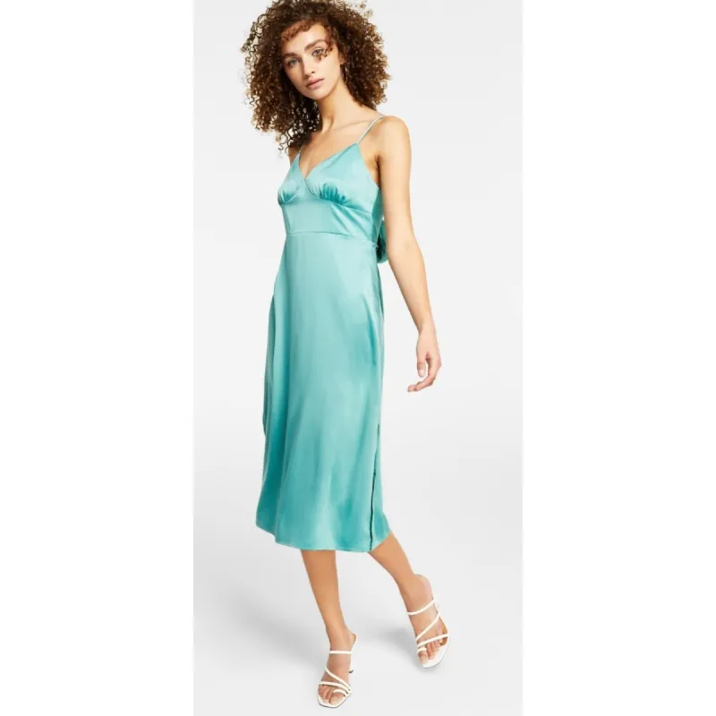 Hippie Rose Women's Cut Out Back Calf Midi Dress Green Size Small sold by Zulily