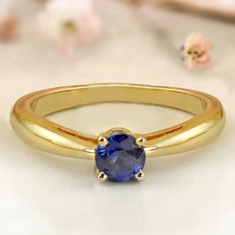 Auriya 14k Gold Sapphire Solitaire Engagement Ring 1/4ct TGW sold by Zulily