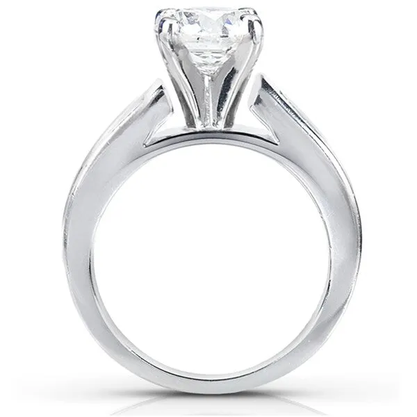 Annello by Kobelli 14k White Gold 3ct TGW Moissanite and Diamond Princess Channel Bands Bridal Rings Set sold by Zulily product image thumbnail 3