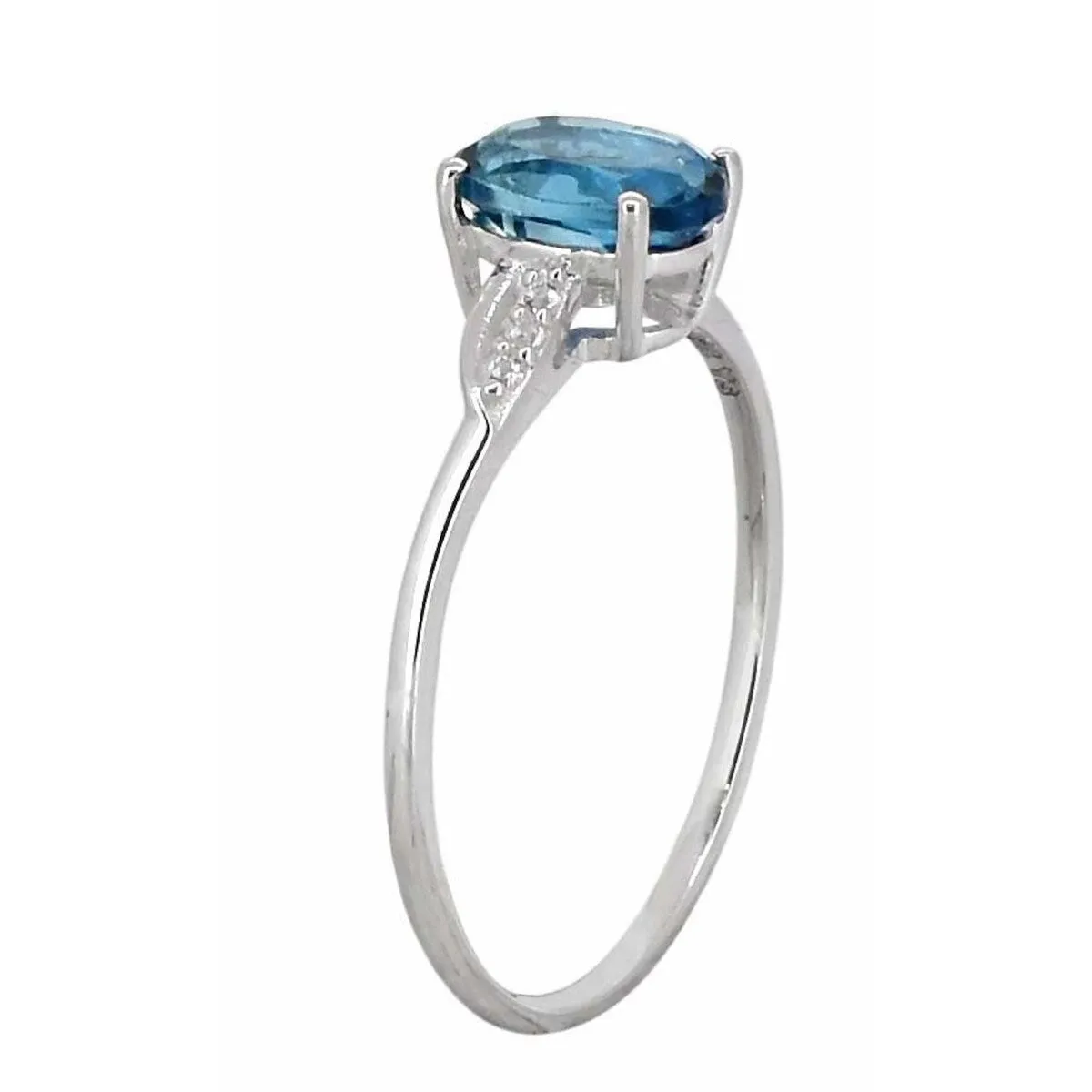Sterling Silver London Blue Topaz Gemstone Ring sold by Zulily product image thumbnail 2