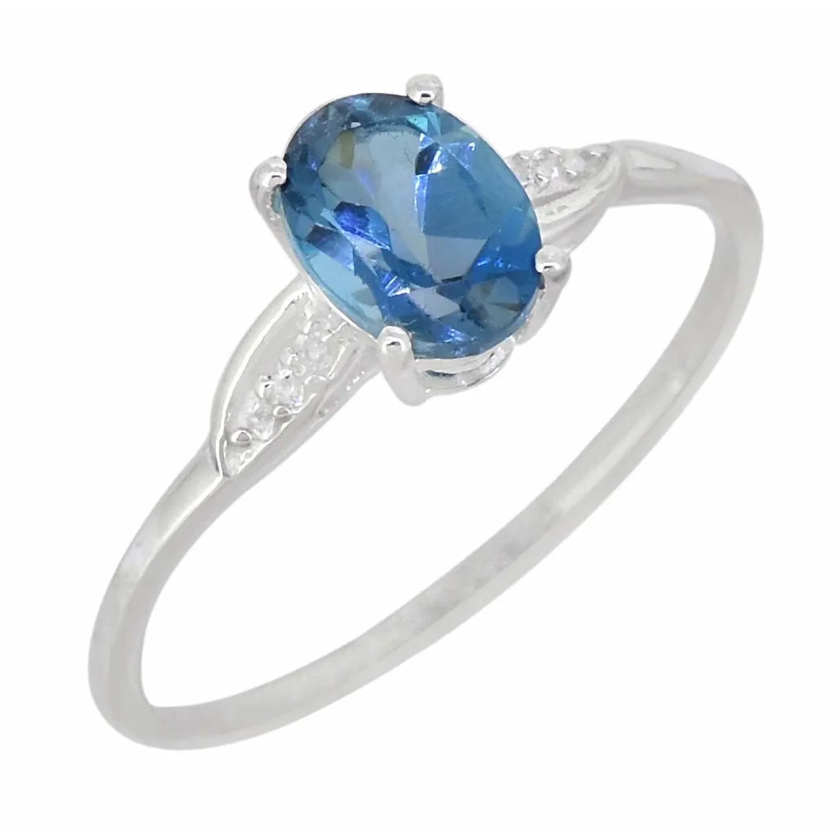 Sterling Silver London Blue Topaz Gemstone Ring sold by Zulily