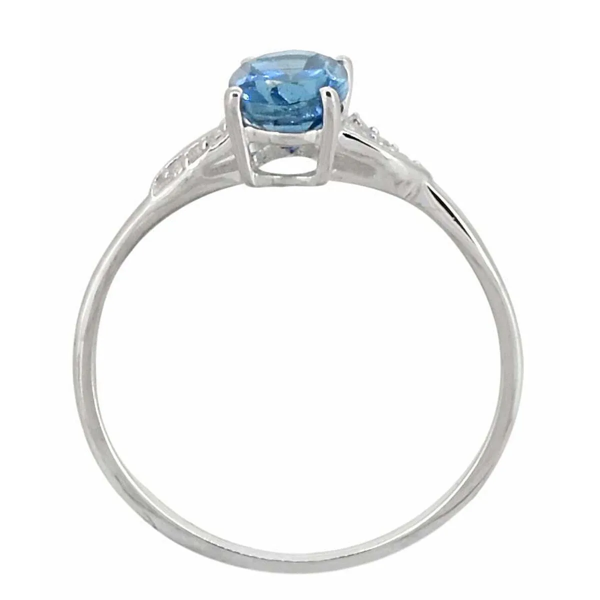 Sterling Silver London Blue Topaz Gemstone Ring sold by Zulily product image thumbnail 3