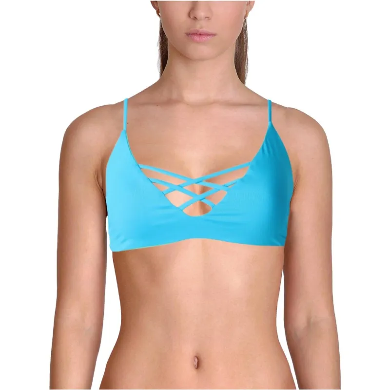 L Space Women's Swimwear Jojo Top Blue Size 36B-C made by Zulily