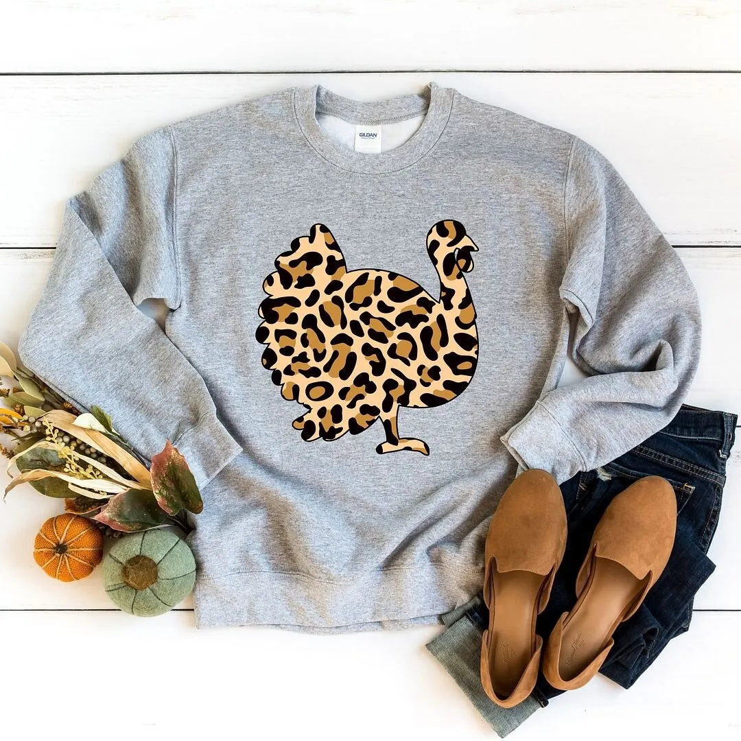 Leopard Turkey Graphic Sweatshirt sold by Zulily