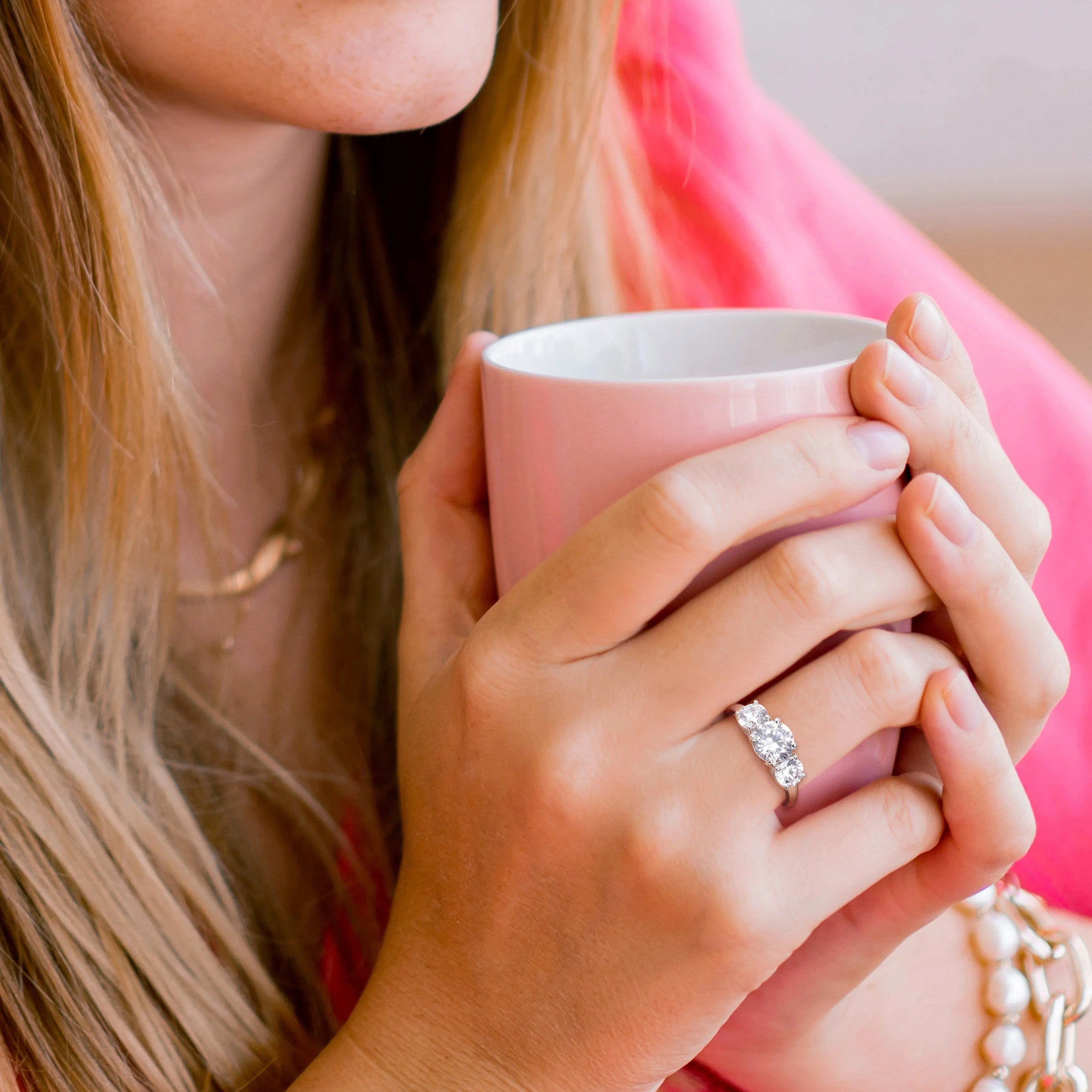 Miadora 3 3/4ct TGW Cubic Zirconia 3-Stone Ring in Sterling Silver sold by Zulily product image thumbnail 5