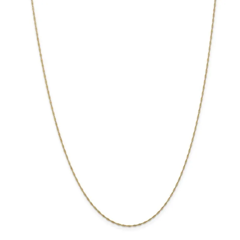 Curata 14k Yellow Gold Solid 1.0mm Diamond-cut Singapore Chain Necklace Options: 16 18 20 24 30 sold by Zulily