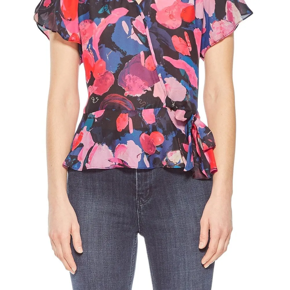 Parker Women's Coto Wrap Top Size Blue Size Large sold by Zulily product image thumbnail 3