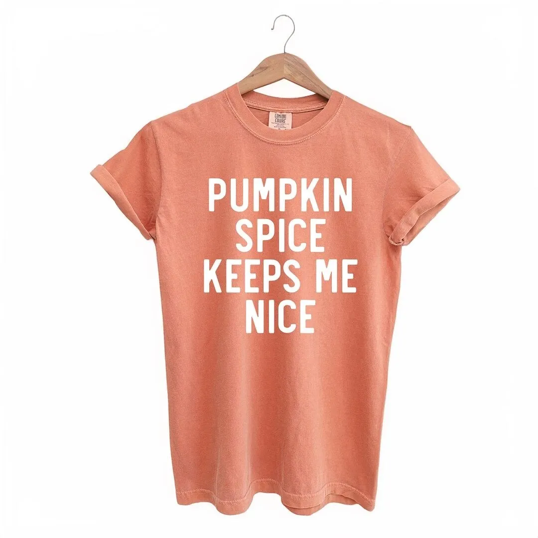 Pumpkin Spice Keeps Me Nice Garment Dyed Tee sold by Zulily product image thumbnail 2