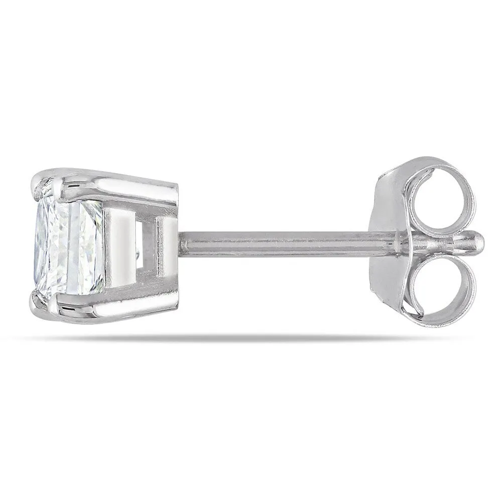 Miadora 14k Gold 3/4ct TDW Princess-cut Diamond Stud Earrings sold by Zulily product image thumbnail 3