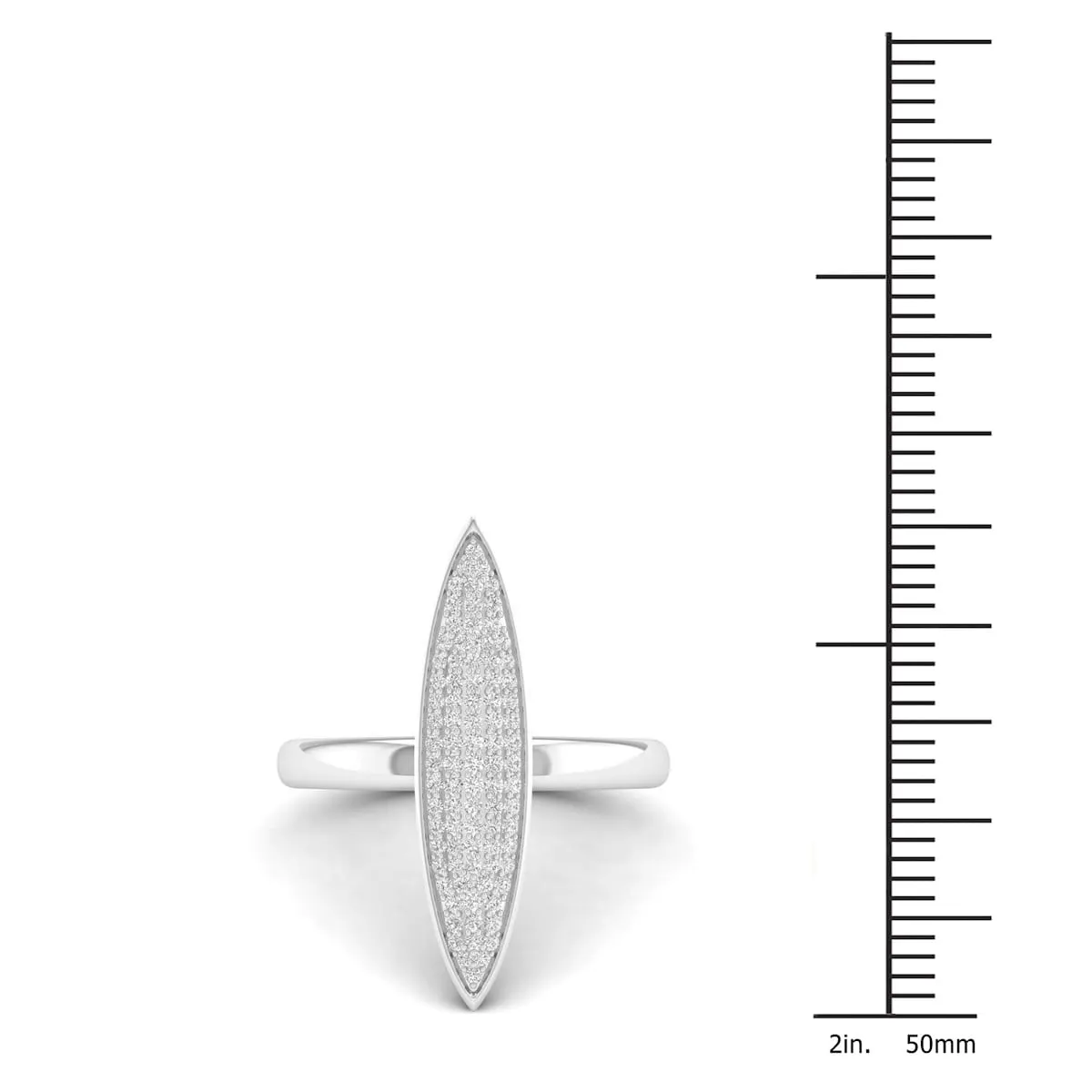 De Couer 10k Gold 1/4ct TDW Diamond Marquise Shape Cluster Fashion Ring sold by Zulily product image thumbnail 4