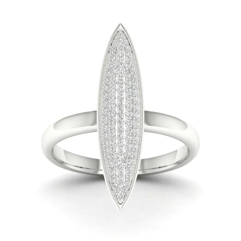 De Couer 10k Gold 1/4ct TDW Diamond Marquise Shape Cluster Fashion Ring sold by Zulily