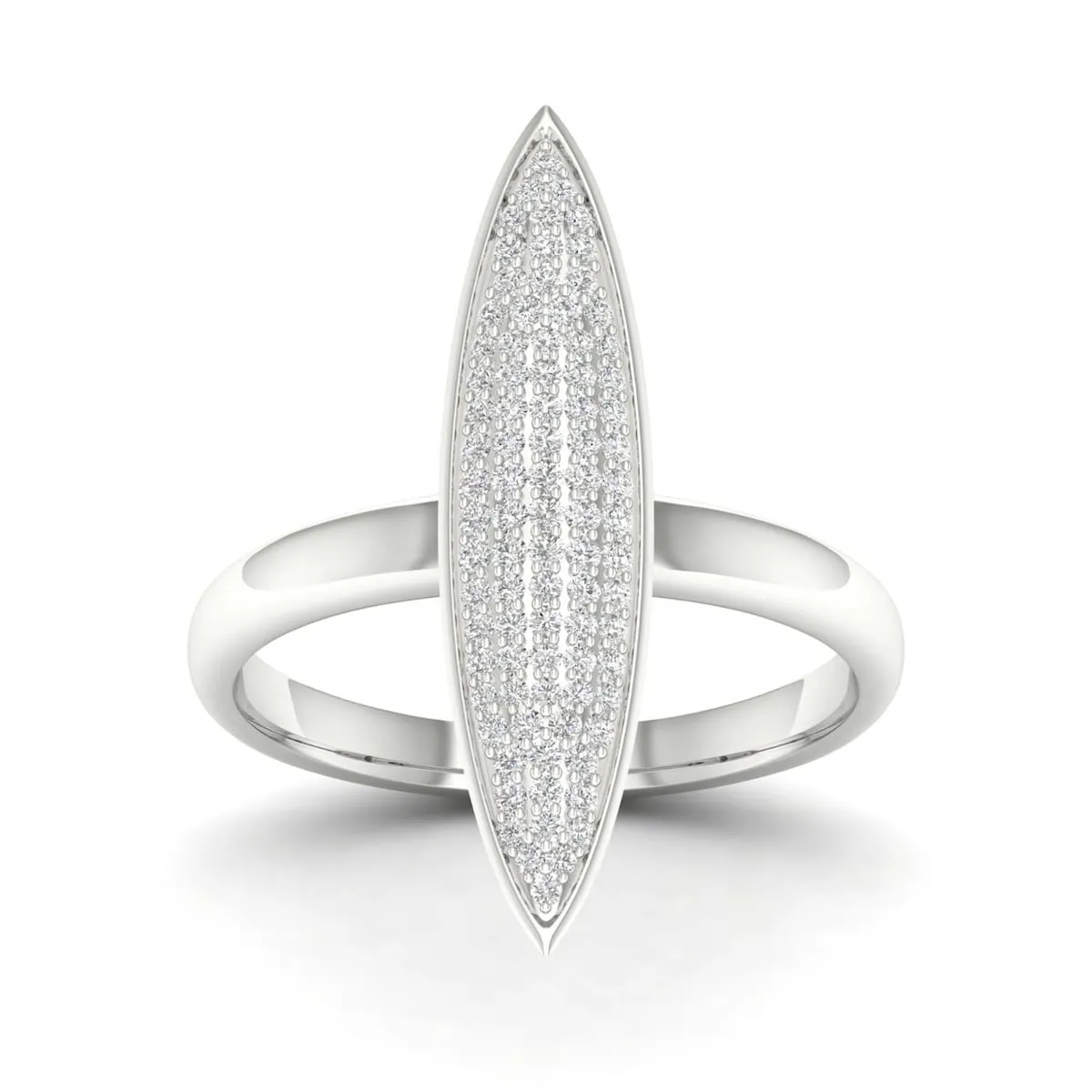 De Couer 10k Gold 1/4ct TDW Diamond Marquise Shape Cluster Fashion Ring sold by Zulily