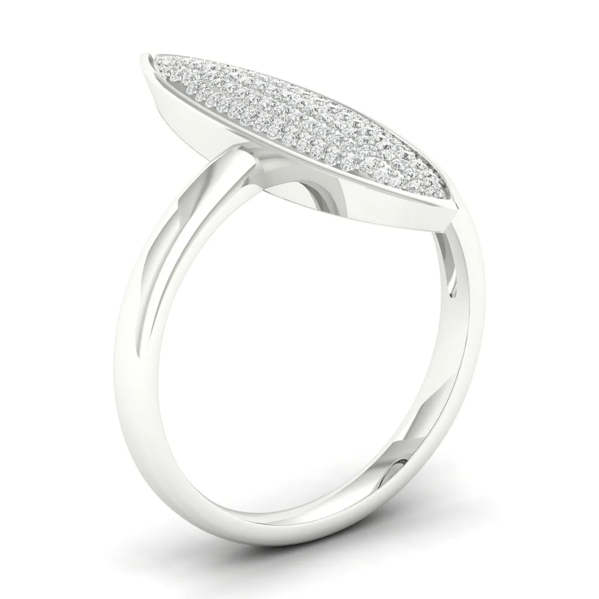 De Couer 10k Gold 1/4ct TDW Diamond Marquise Shape Cluster Fashion Ring sold by Zulily product image thumbnail 2