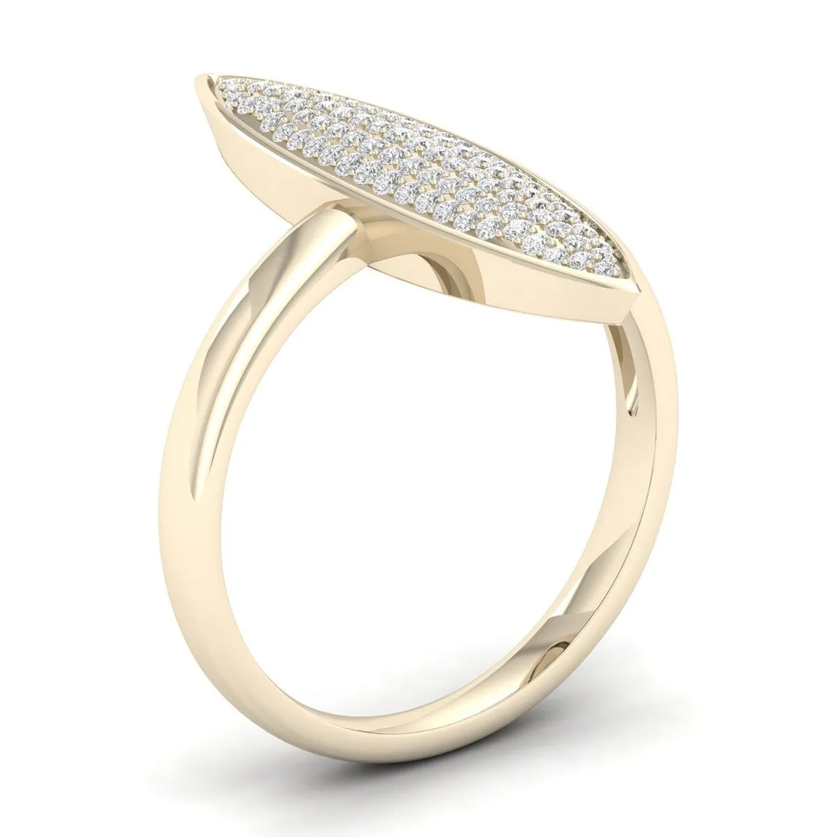 De Couer 10k Gold 1/4ct TDW Diamond Marquise Shape Cluster Fashion Ring sold by Zulily product image thumbnail 5