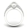 De Couer 2ct TDW Diamond Halo Ring (H-I, I2) - White sold by Zulily