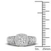 De Couer 2ct TDW Diamond Halo Ring (H-I, I2) - White sold by Zulily