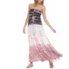 Raviya Junior's Tiered Tie Dyed Cover Up Maxi Dress Swimsuit Black Size X-Large sold by Zulily