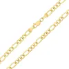 14K Yellow Gold Filled 4.3MM Figaro Bracelet with Lobster Clasp sold by Zulily