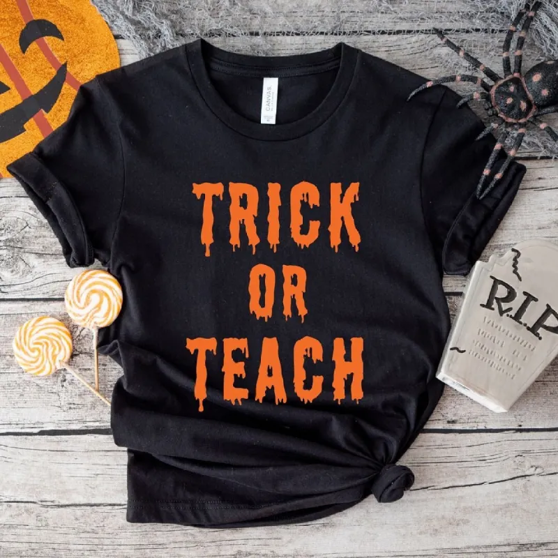 Trick or Treat Short Sleeve Tee sold by Zulily