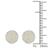De Couer 10k Yellow Gold 1/4ct TDW Diamond Halo Earring sold by Zulily