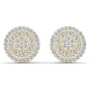 De Couer 10k Yellow Gold 1/4ct TDW Diamond Halo Earring sold by Zulily