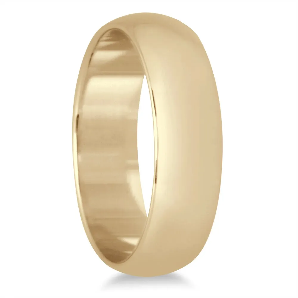 Marquee Jewels 10k Yellow Gold 5-millimeter Domed Comfort Fit Wedding Band sold by Zulily product image thumbnail 2