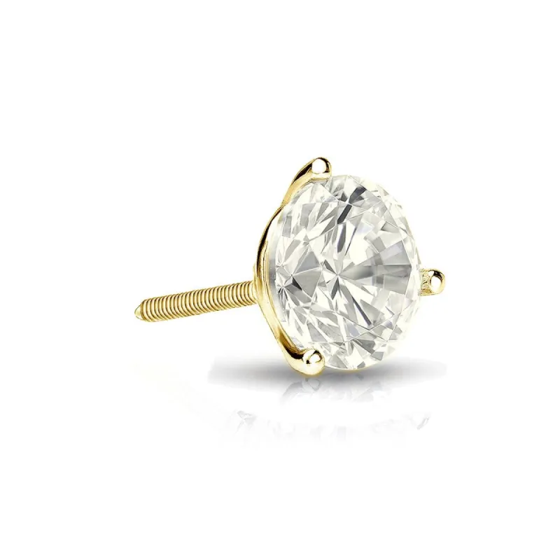 Auriya 14k Gold 1/4ct TDW Round SINGLE STUD (1) Diamond Earring sold by Zulily