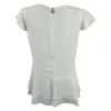 Tommy Hilfiger Women's Ruffled Peplum Hem Top -White Size Small sold by Zulily