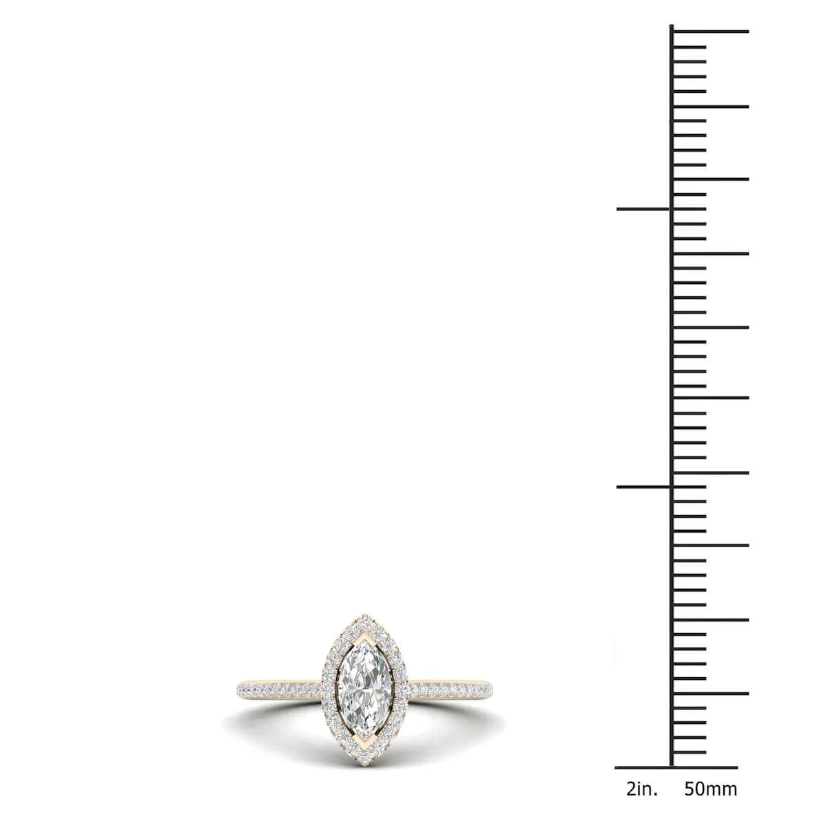 De Couer 10k Gold 1/3ct TDW Diamond Halo Engagement Ring - White sold by Zulily